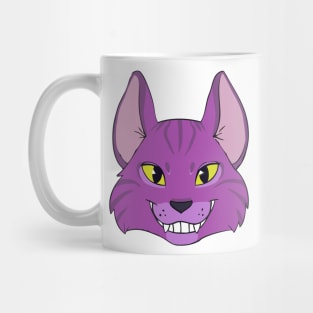 Violet Cat Grins Mug